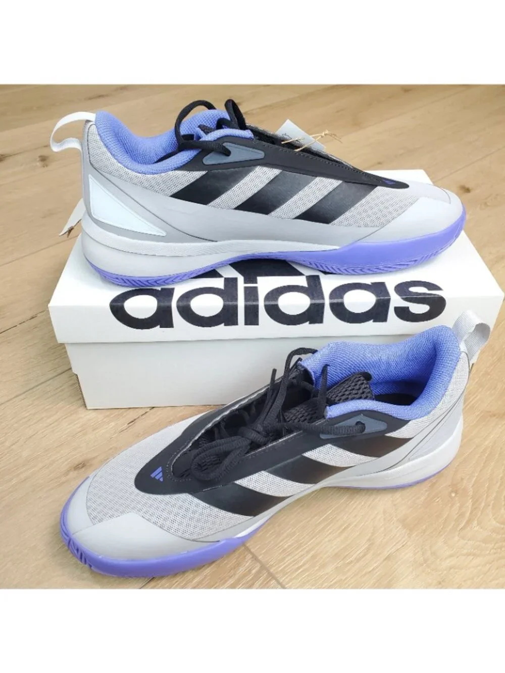 Adidas Subzone Basketball Shoes Mens Size 10.5 Grey /Black Blue Sneakers IH8559